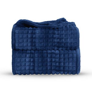 Velosso Chunky Waffle Plush Super Soft Blanket Throw