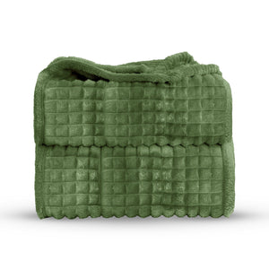 Velosso Chunky Waffle Plush Super Soft Blanket Throw