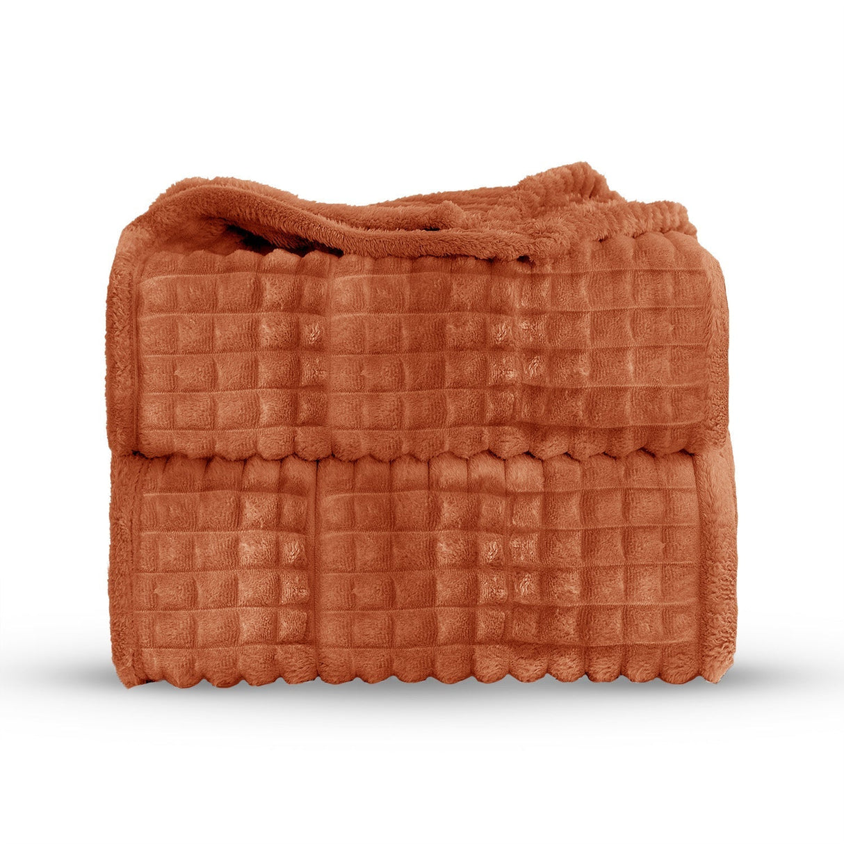 Velosso Chunky Waffle Plush Super Soft Blanket Throw