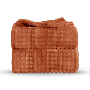 Velosso Chunky Waffle Plush Super Soft Blanket Throw
