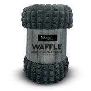 Velosso Chunky Waffle Plush Super Soft Blanket Throw