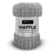 Velosso Chunky Waffle Plush Super Soft Blanket Throw