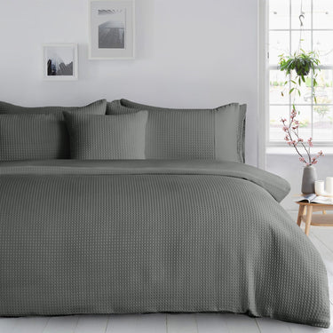 Waffle Weave Duvet Cover & Pillowcase Set
