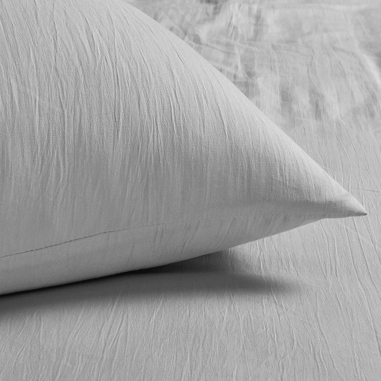 Velosso Washed Linen Look Duvet Cover & Pillowcase Set