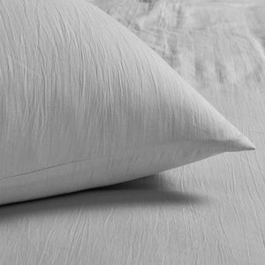 Velosso Washed Linen Look Duvet Cover & Pillowcase Set