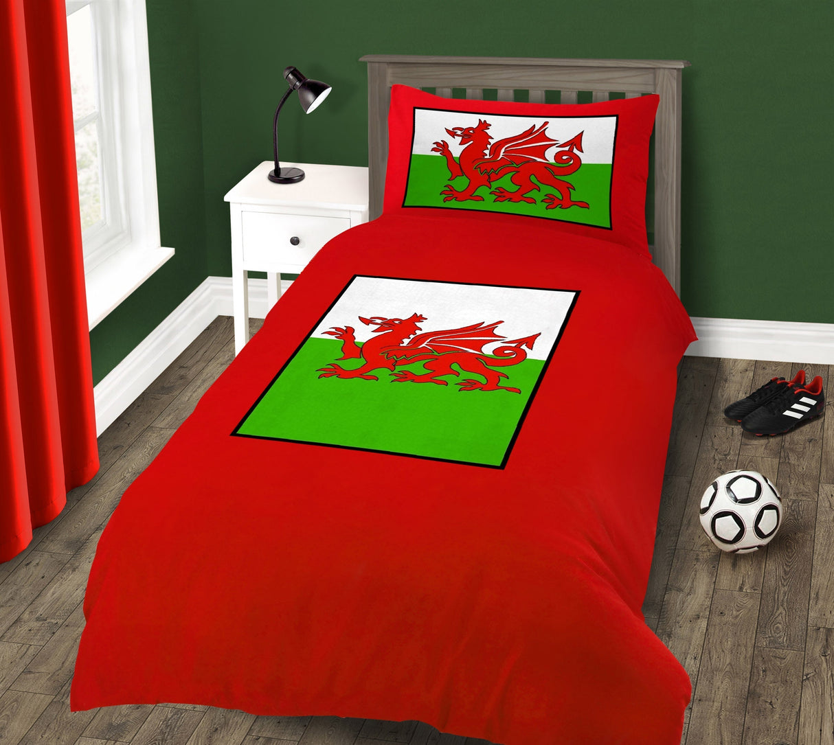 Velosso Welsh Dragon Duvet Cover & Pillowcase Set