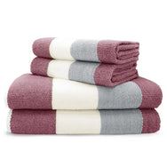 Velosso Weston Stripe Towels 100% Cotton
