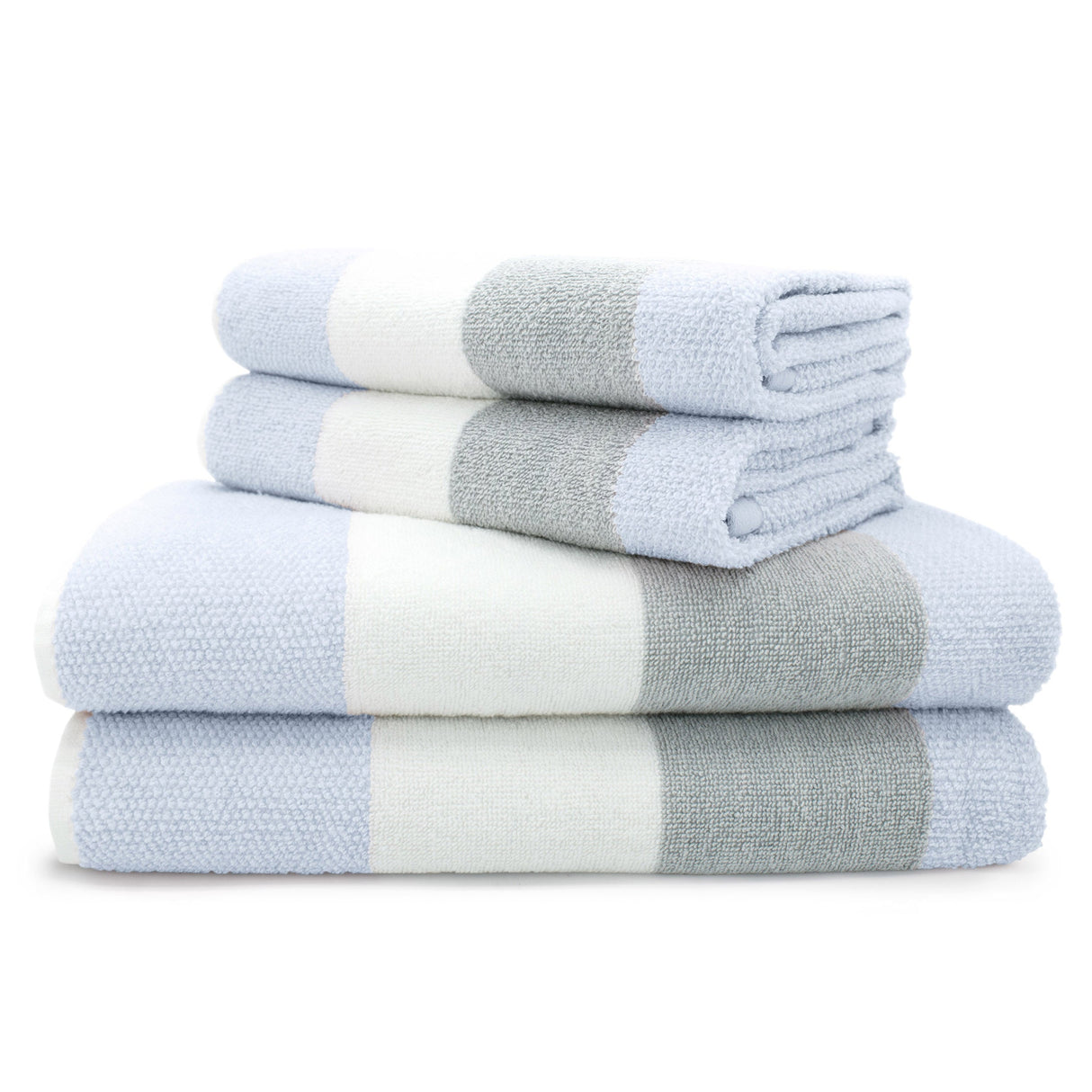 Velosso Weston Stripe Towels 100% Cotton