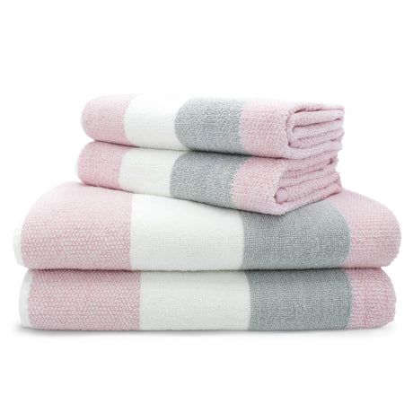 Velosso Weston Stripe Towels 100% Cotton