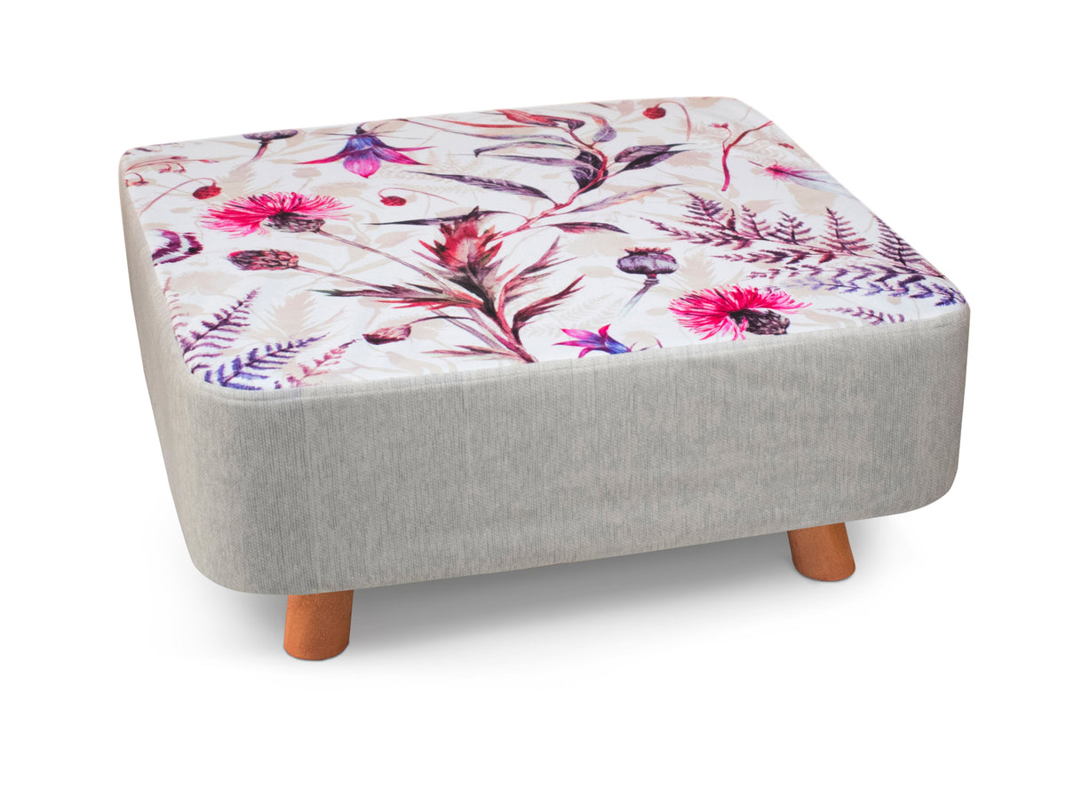 Velosso Wild Flower Square Foot Stool