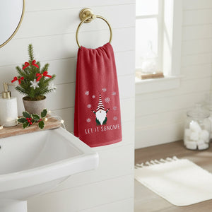 Velosso Christmas Gonks 2 Pack Christmas Cotton Hand Towels