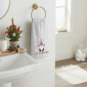 Velosso Christmas Gonks 2 Pack Christmas Cotton Hand Towels