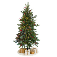 Home Republic Decorated Christmas Tree With Acorns And Berries