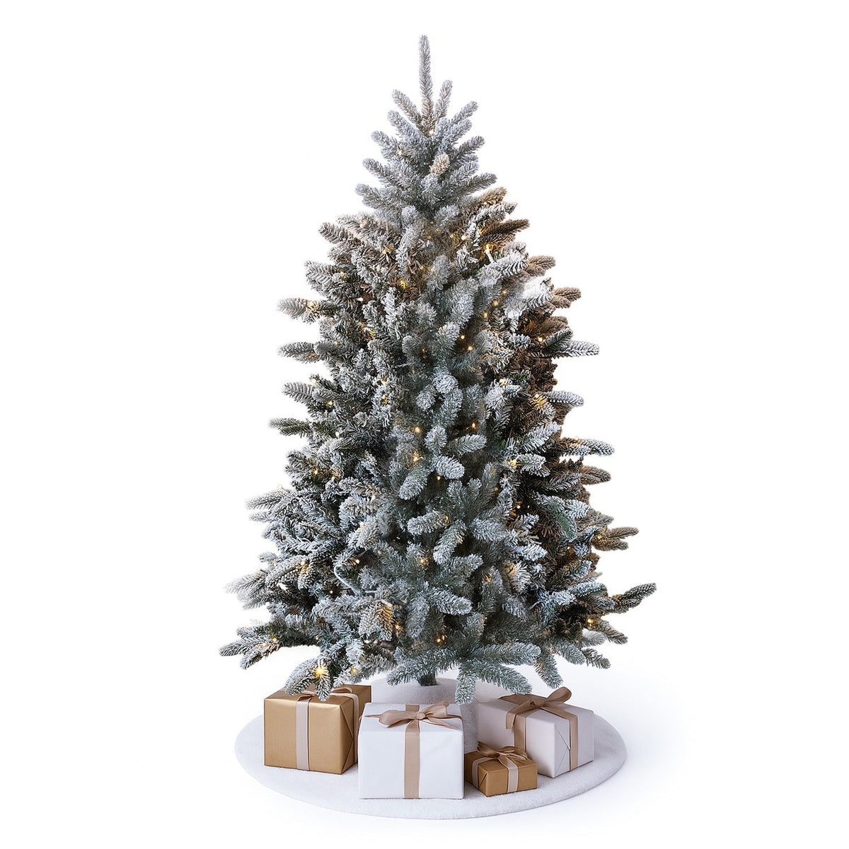 Home Republic Snow Frosted Christmas Tree With Led Lights