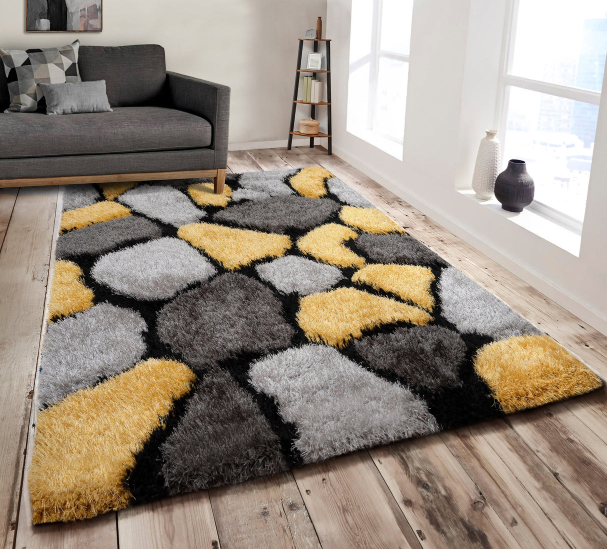 Home Republic Pebbles Shaggy Rug Long Pile