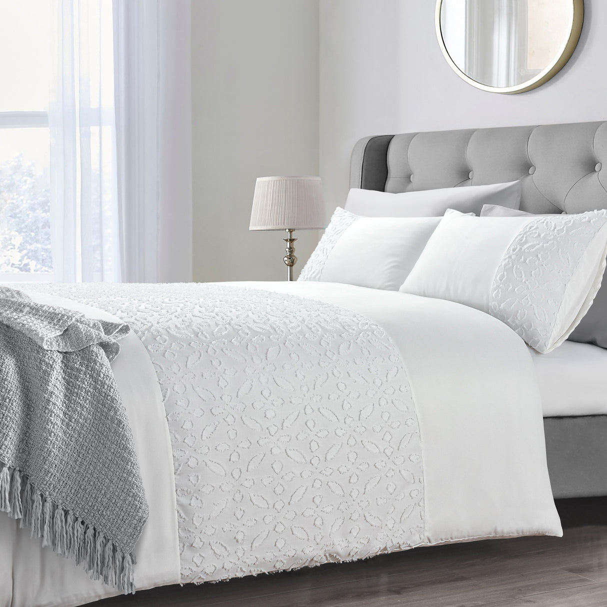 Intimates Zenith Tufted Duvet Cover & Pillowcase Set