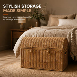 Home Republic Wicker Storage Chest