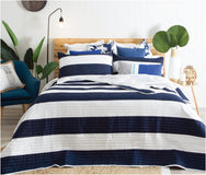Velosso Tonal Stripes Quilted Bedspread Set
