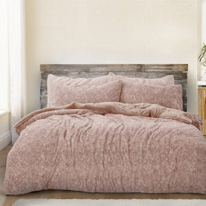 Velosso Teddy Marl Duvet Cover & Pillowcase Set