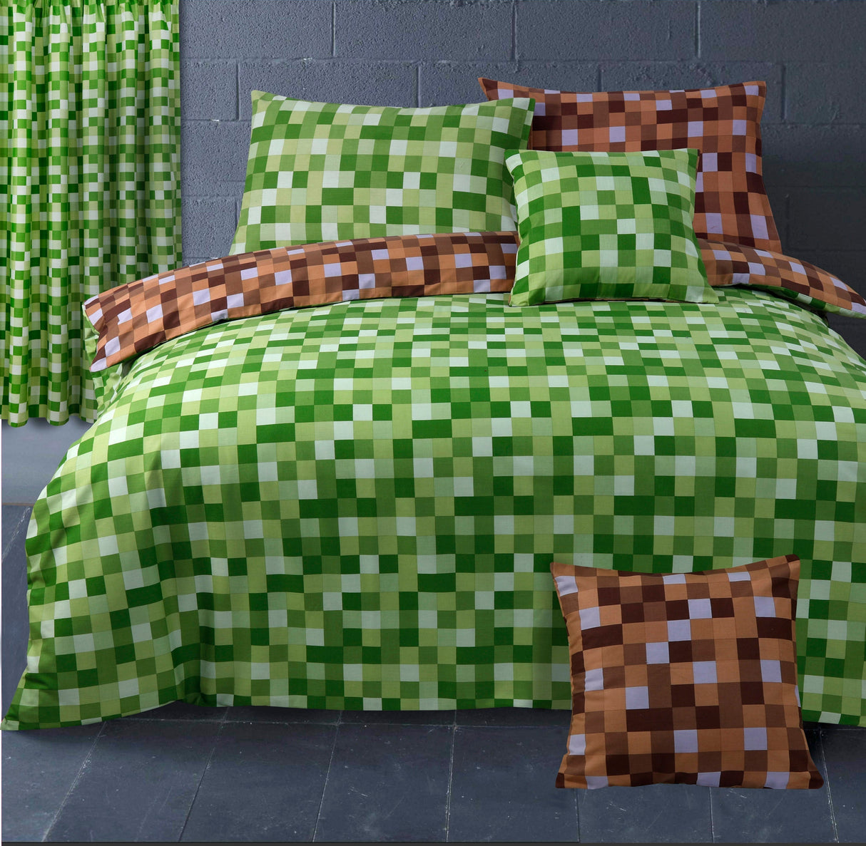 Velosso Checkered Duvet Cover & Pillowcase Set
