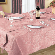 Kitchen Trends Rose Jacquard Tablecloth