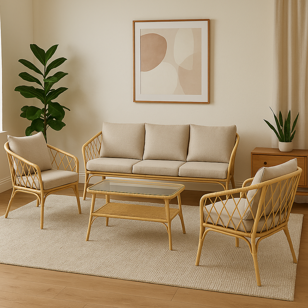 Home Republic Florence 4 Piece Garden Sofa And Table Set