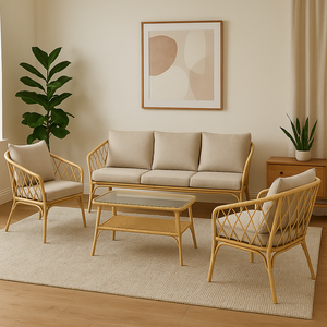 Home Republic Florence 4 Piece Garden Sofa And Table Set