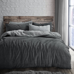 Velosso Teddy Reversible Duvet Cover & Pillowcase Set