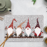 Kitchen Trends Gonks Chenille Cotton Christmas Placemats