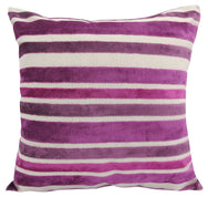 Intimates Large Chenille Stripe Aubergine Cushion