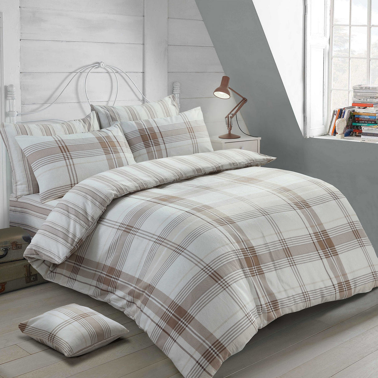 Velosso Burlington Check Duvet Cover & Pillowcase Set