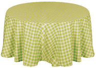 Kitchen Trends Gingham Check Wipe Clean Tablecloth