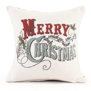 Velosso Merry Xmas Holly Cushion