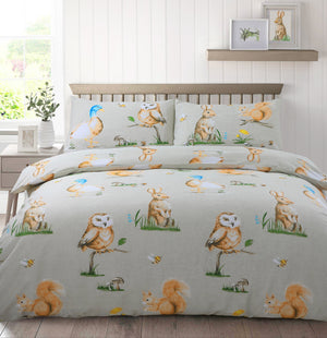 Velosso Country Animals Duvet Cover & Pillowcase Set