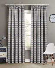 Velosso Denim Pencil Pleat Curtains