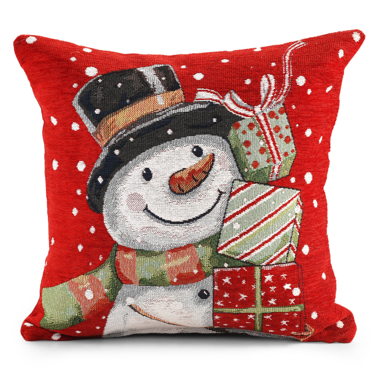 Velosso Xmas Snowman Presents Cushion