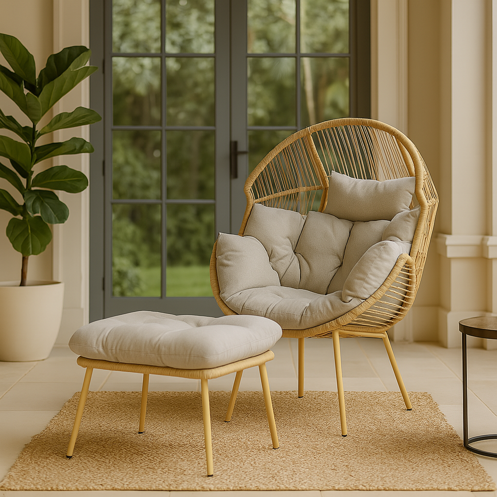 Home Republic Monaco Chair And Stool Set