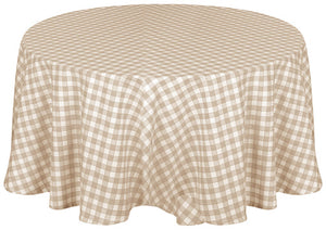 Kitchen Trends Gingham Check Wipe Clean Tablecloth