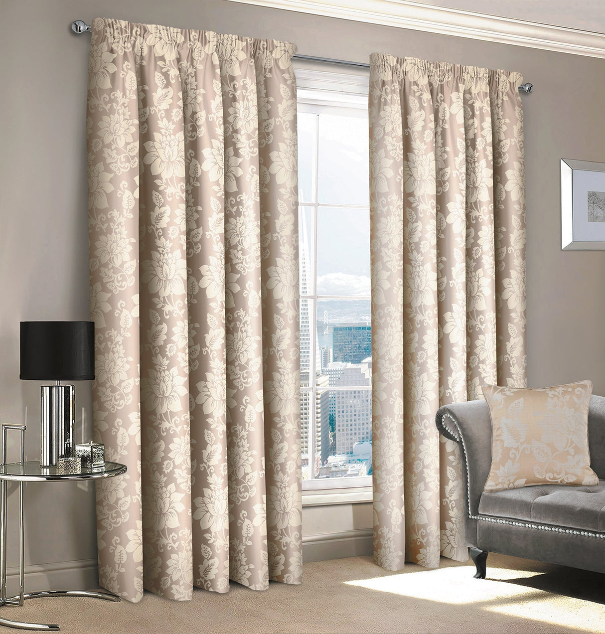 Intimates Iris Pencil Pleat Curtains