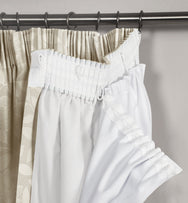 Velosso Pencil Pleat Blackout Curtain Lining