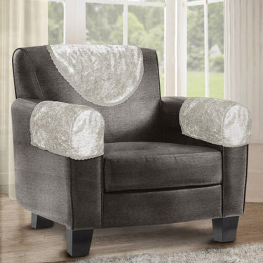 Crushed Velvet Sofa Caps