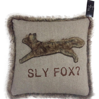 Sly Fox Fur Trim Fur Trim Cushion Cover