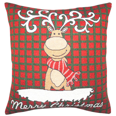 Merry Christmas Rudolph Cushion Cover