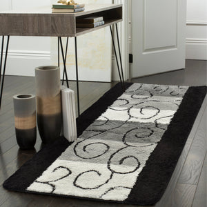 Home Republic Swirls Runner Long Pile