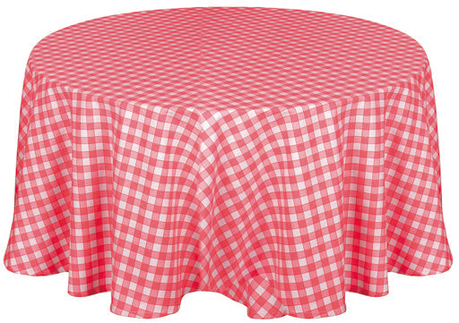 Kitchen Trends Gingham Check Wipe Clean Tablecloth