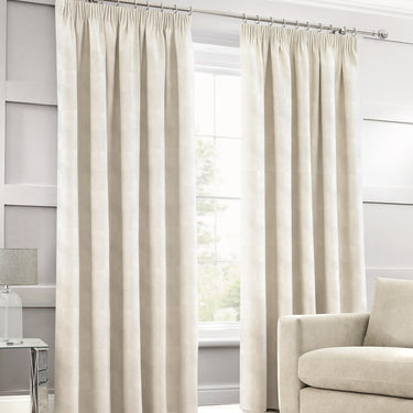 Leaf Jacqd Pencil Pleat Curtains