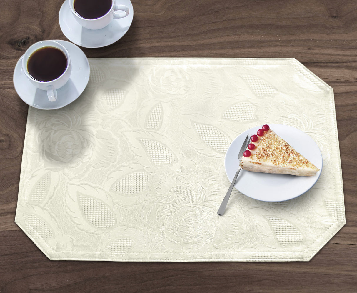 Kitchen Trends Rose Jacquard Placemats