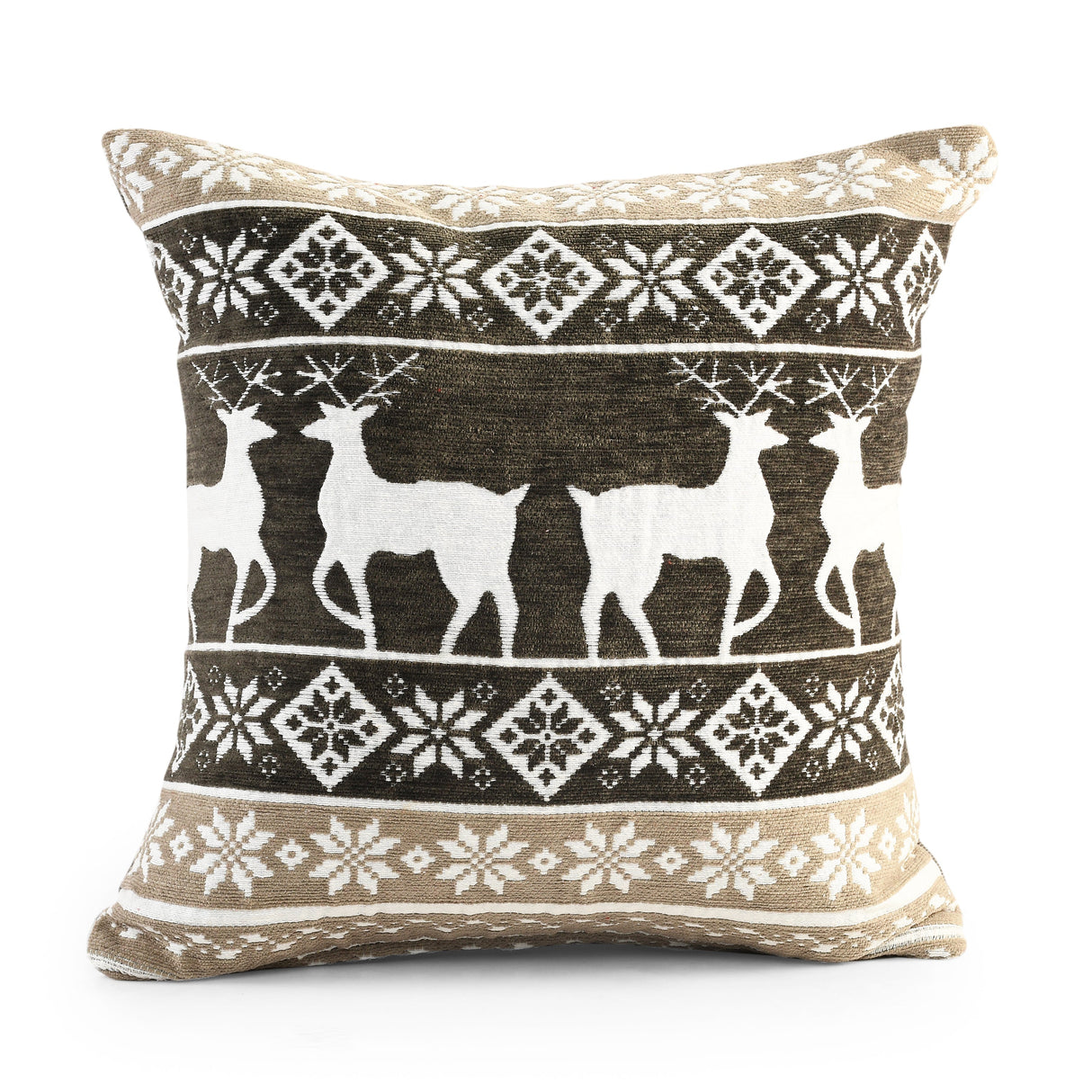 Velosso Xmas Chenille Stag Cushion