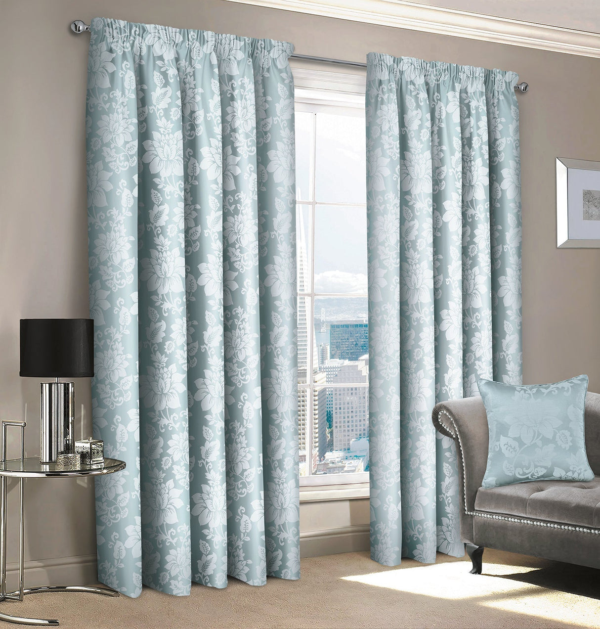 Intimates Iris Pencil Pleat Curtains