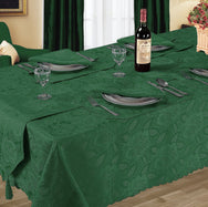 Kitchen Trends Rose Jacquard Tablecloth